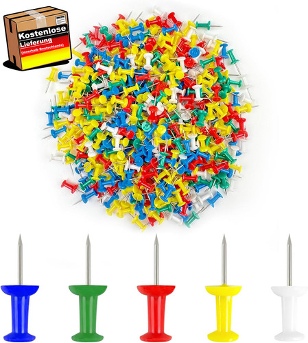 600 pcs bunte reißzwecken - bunte,