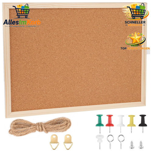 Pinnwand kork 40x60cm - kork,
