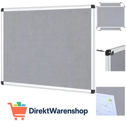 Pinnwand textil filz grau - pinnwand,