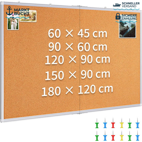 Pinnwand kork groß 180x120cm - pinnwand,