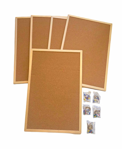 5er pack pinnwand kork - 5er,