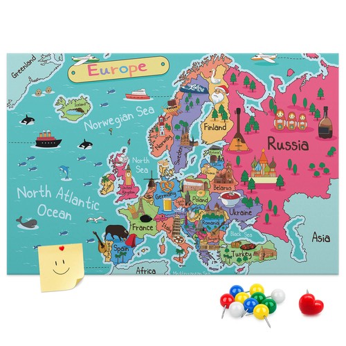 Bedruckte pinnwand korktafel - bedruckte,