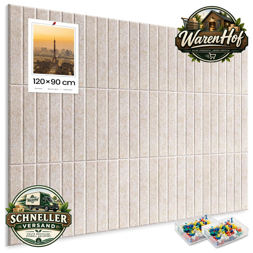 Filz pinnwand 120x90 beige - pinnwand,